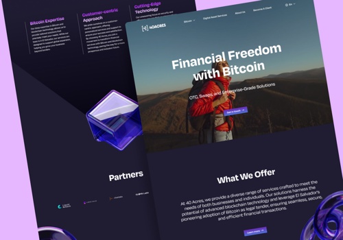 Web Development Package Example: 40 Acres