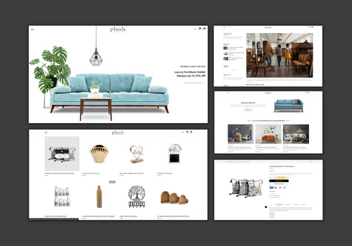 Web Design Package Example: Plush - Luxury Furniture Outlet