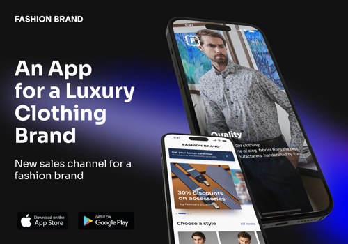 Mobile App Development Package Example: An App for a Luxury Clothing Brand