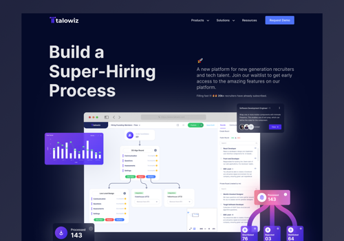 Web Design Package Example: Talowiz Website Design