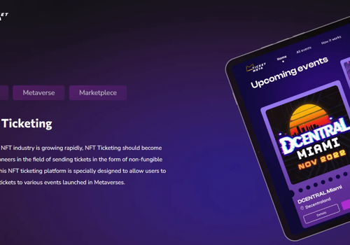 UX/UI Design Package Example: NFT Ticketing