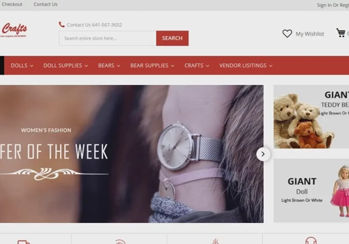 UX/UI Design Package Example: CRS Crafts