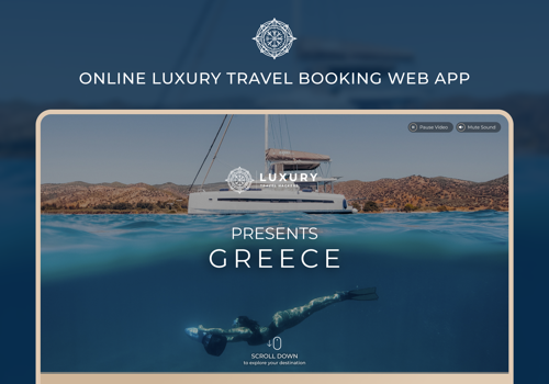 Web Design Package Example: Web application for travel booking