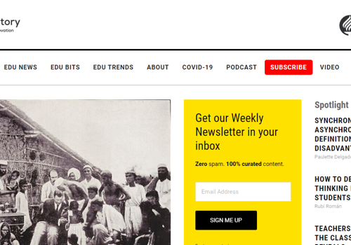 Web Design Package Example: Observatory of Educational Innovation Squarespace Website Design