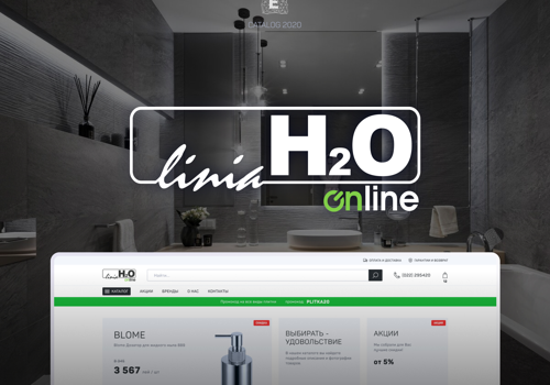 E-Commerce Development Package Example: LiniaH2O | Online store