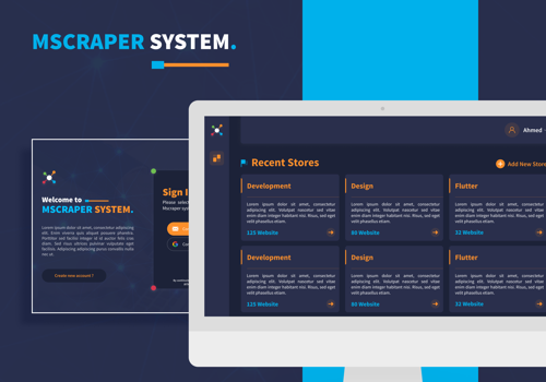Custom Software Development Package Example: MSCRAPER web system