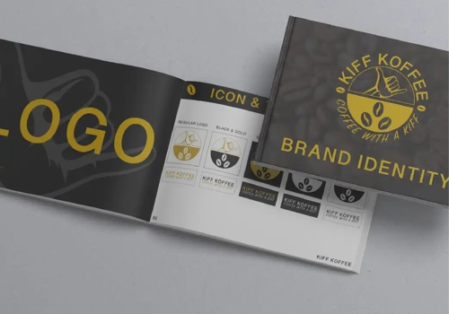 Graphic Design Package Example: Kiff Koff Brand Identity Development