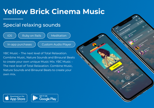 Mobile App Development Package Example: Yellow Brick Cinema Music
