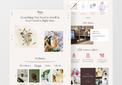 Web Development Package Example: France Gallery