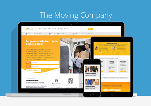 Web Design Package Example: The Moving Company