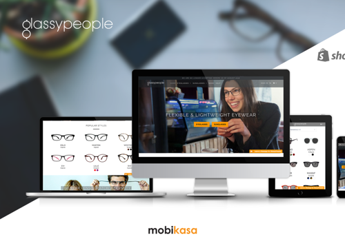E-Commerce Development Package Example: Glassy People