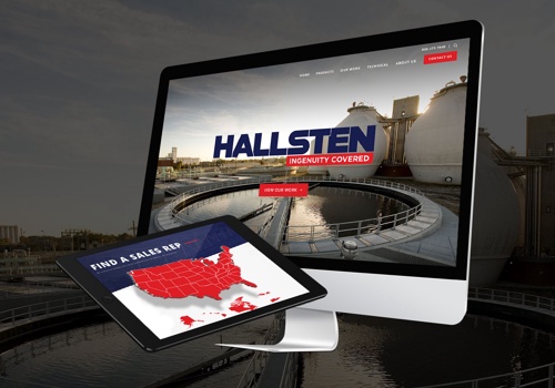 Web Design Package Example: Hallsten Corp – UX/UI, Web Design, & Development