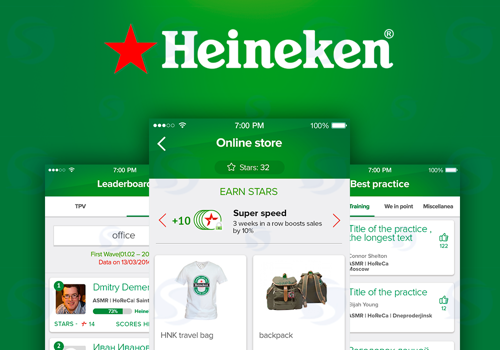 Mobile App Development Package Example: Sales enforcement tool for Heineken sellers