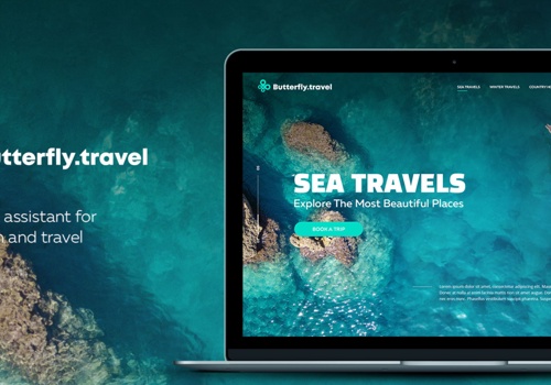 Web Design Package Example: ButterFly Travel
