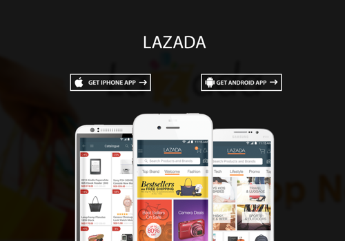 Mobile App Development Package Example: Lazada - Shopping & Deals (10M App Downloads) "Top Rated"