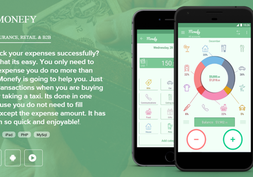 Mobile App Development Package Example: Monefy
