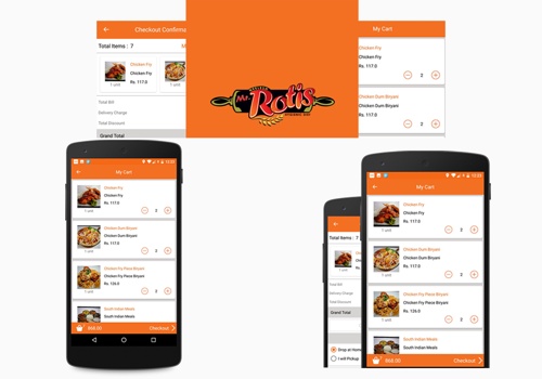UX/UI Design Package Example: Mr Roties - Food Delivery App