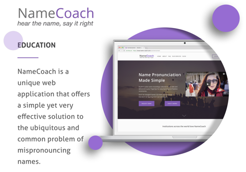 Custom Software Development Package Example: NameCoach