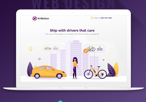 Web Development Package Example: Shipping Company Website
