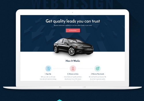 Web Design Package Example: Lead Generation Company website