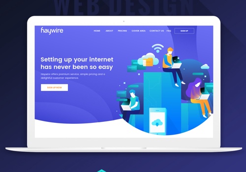 Web Design Package Example: Internet Service Provider website