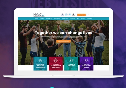 Web Design Package Example: Community non-profit website
