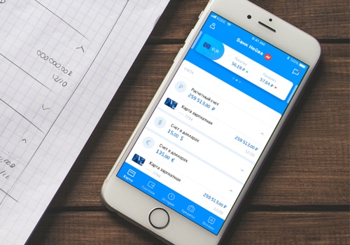 UX/UI Design Package Example: Updates for bank applications