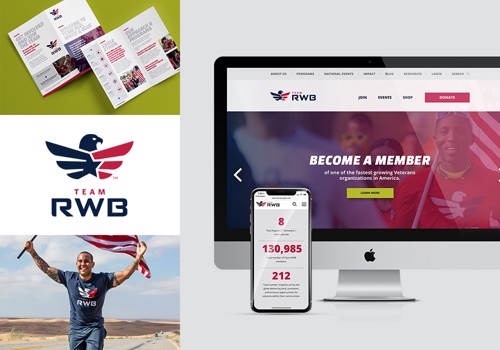 Branding Package Example: Team Red, White & Blue Brand Development
