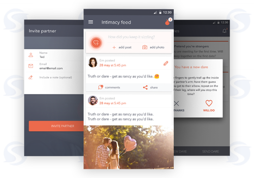 Mobile App Development Package Example: Romantic app for couples