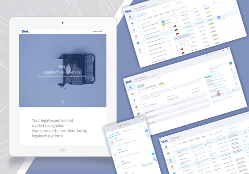 Custom Software Development Package Example: Sket is a Legaltech SaaS Web platform for lawyers
