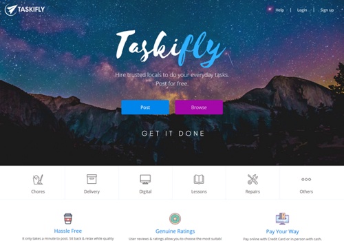 Mobile App Development Package Example: Taskifly