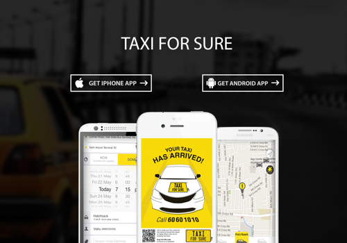 Mobile App Development Package Example: Taxi For Sure (Acquired by Ola) Taxi Aggregator