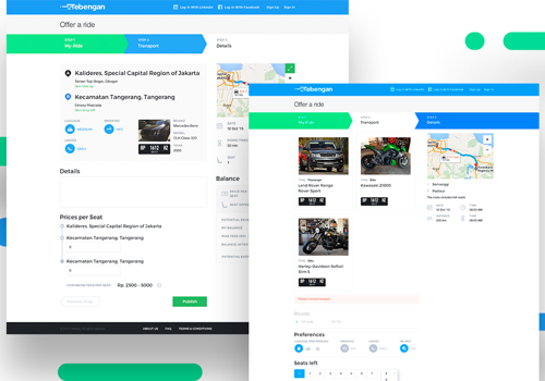 Web Development Package Example: Tebengan