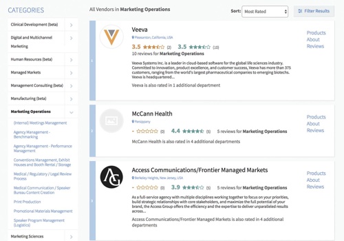 Web Design Package Example: Trinity Vendor Insights