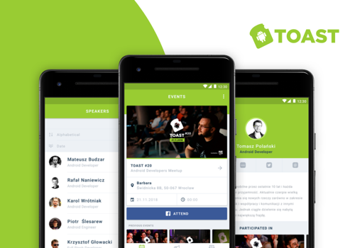 Mobile App Development Package Example: TOAST