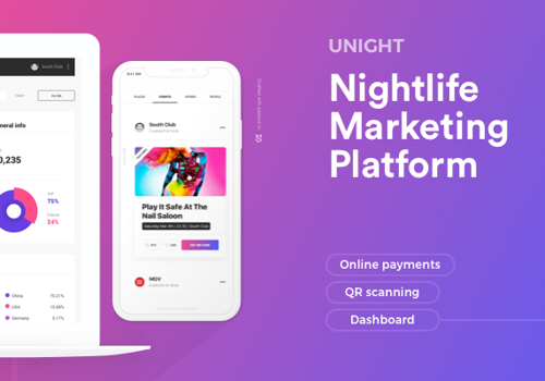 Mobile App Development Package Example: Unight: Nightlife Marketing Platform