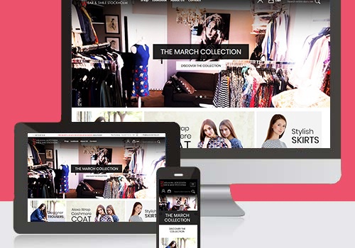 Web Development Package Example: Web Development for Wear & Smile