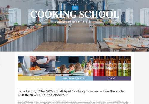 Web Design Package Example: The Cooking School