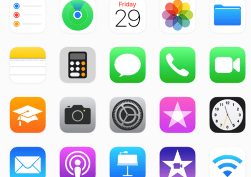 different app icons