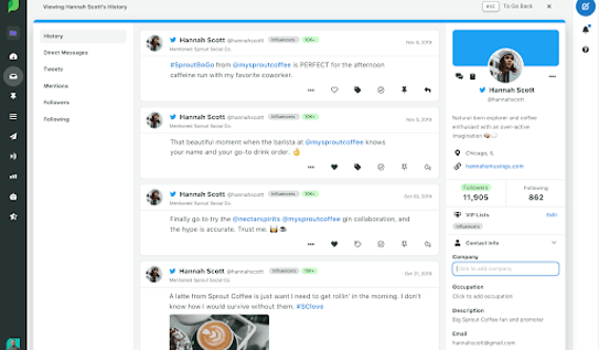 Social Sprout CRM Example