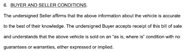 Update the buyer and seller conditions as necessary