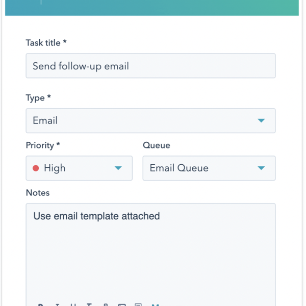 email automation in HubSpot example