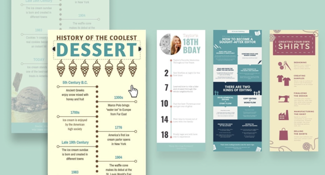 infographic template examples from Canva