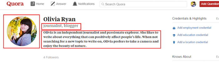 Quora Profile 