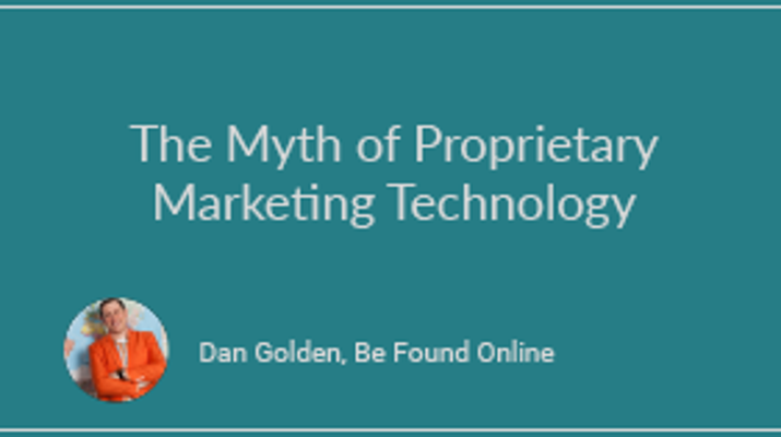 The Myth of Proprietary Marketing Technology