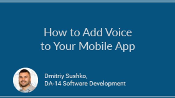 How to Add Voice to Your Mobile App