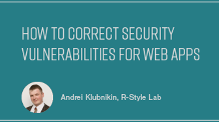 How to Correct Security Vulnerabilities for Web Apps