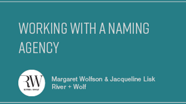 Working With a Naming Agency