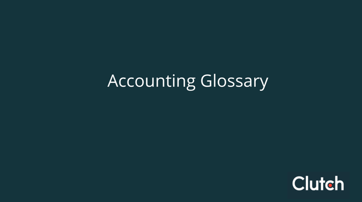 Accounting Glossary 