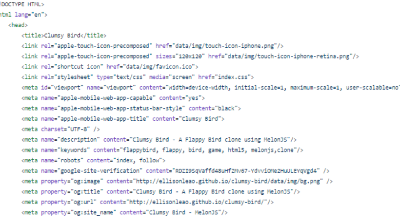 Clumsy Bird source code